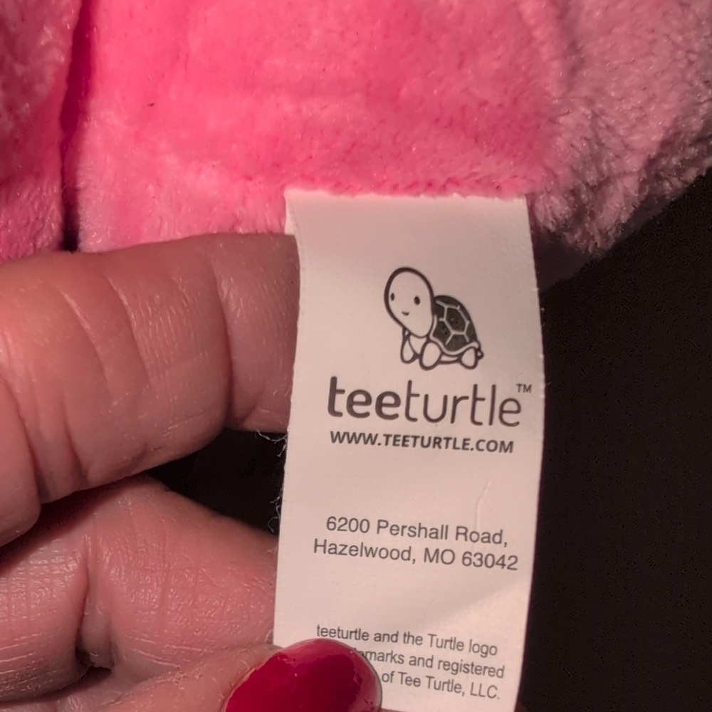 TeeTurtle Reversable Plushie -  Pink/ Blue Octopus - Picture 2 of 7